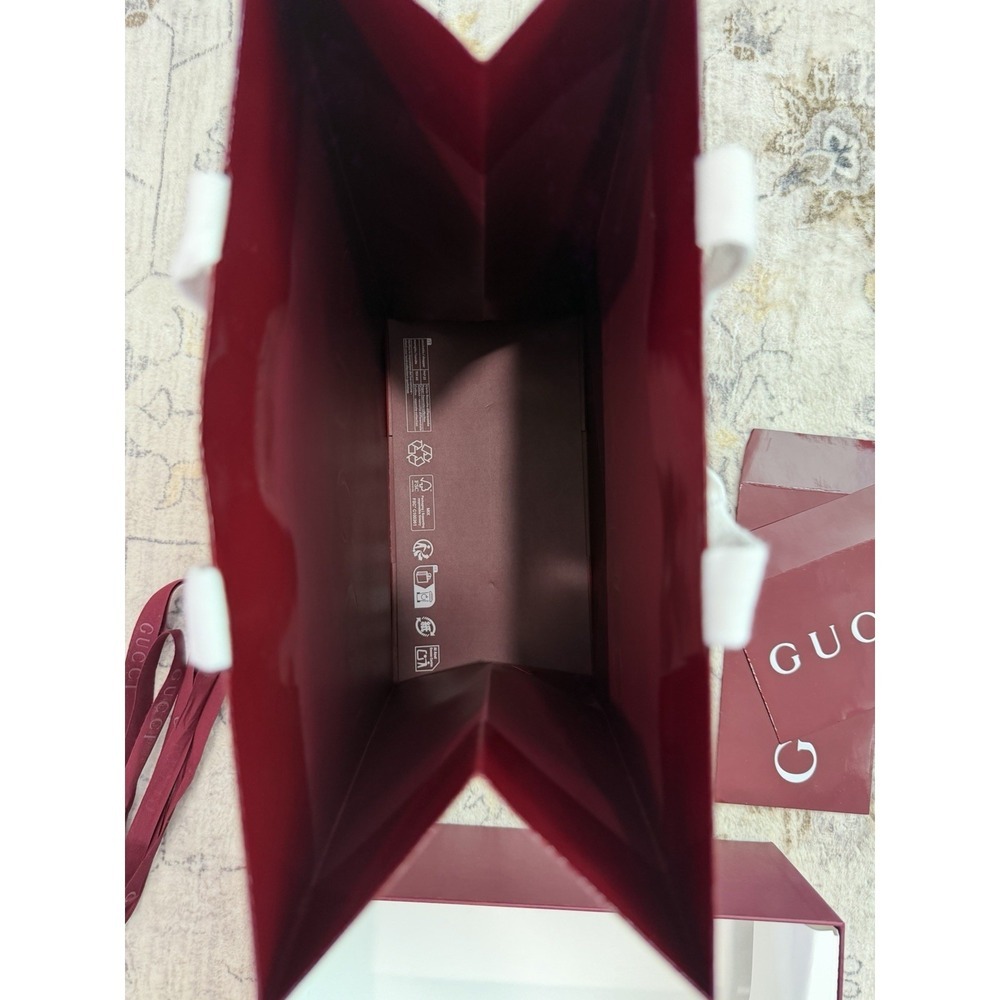 Gucci Luxury Shopping Gift Bag Set Box Ribbon Dust Bag Packaging Authentic - Picture 3 of 8